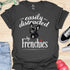 Easily distracted by frenchies - V13 - The Portrait T-Shirt